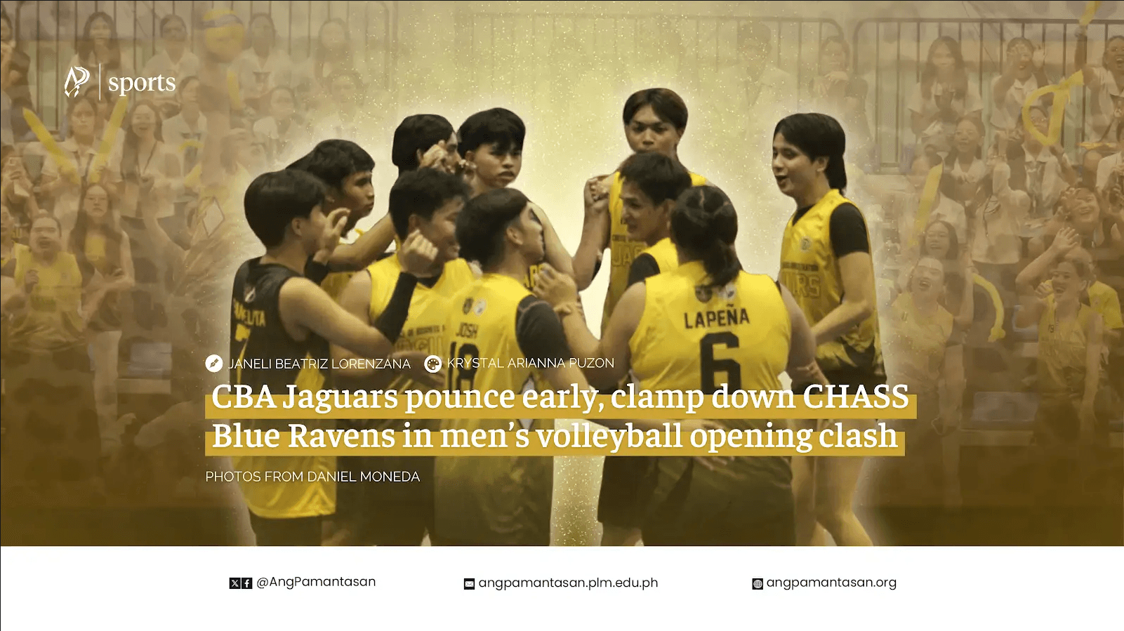 CBA Jaguars pounce early, clamp down CHASS Blue Ravens in men’s volleyball opening clash