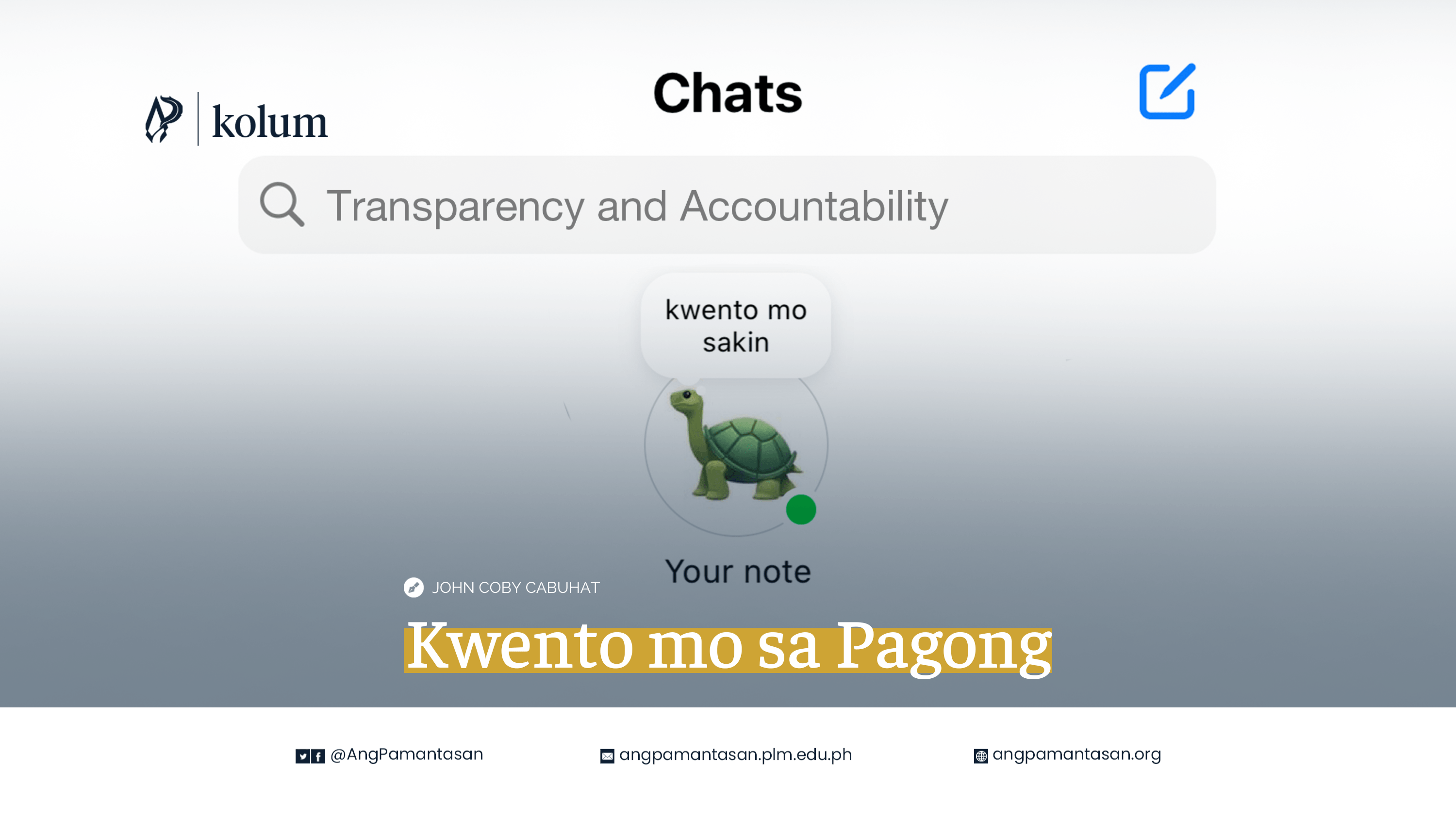 Kwento mo sa Pagong cover