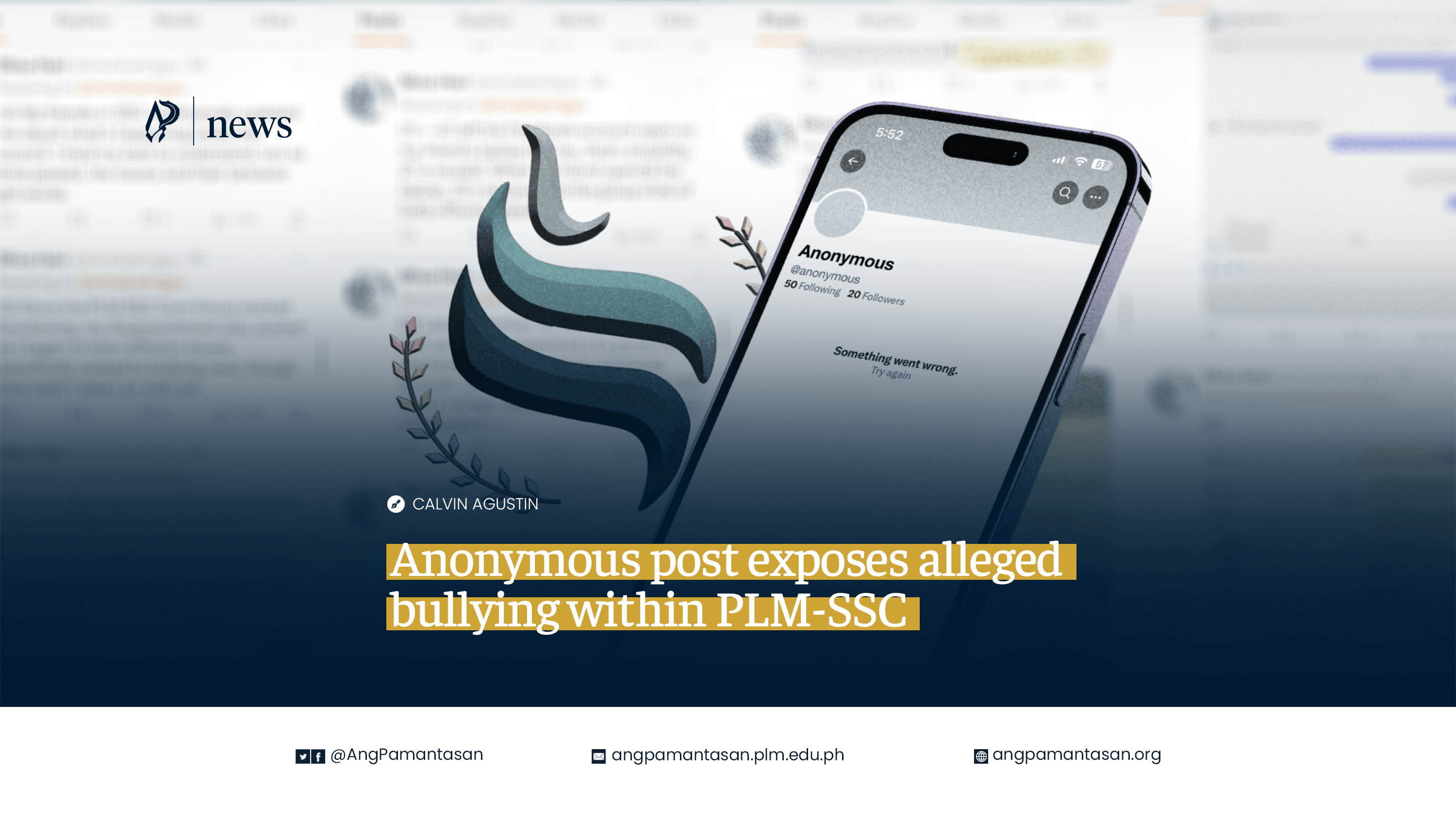Anonymous post exposes alleged bullying within PLM-SSC cover