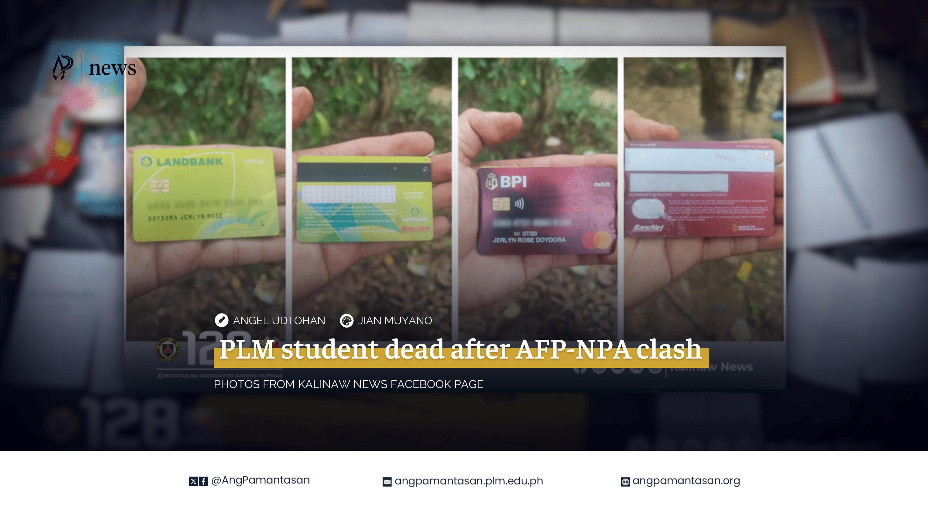 M096 010526 - PLM student dead after AFP-NPA clash