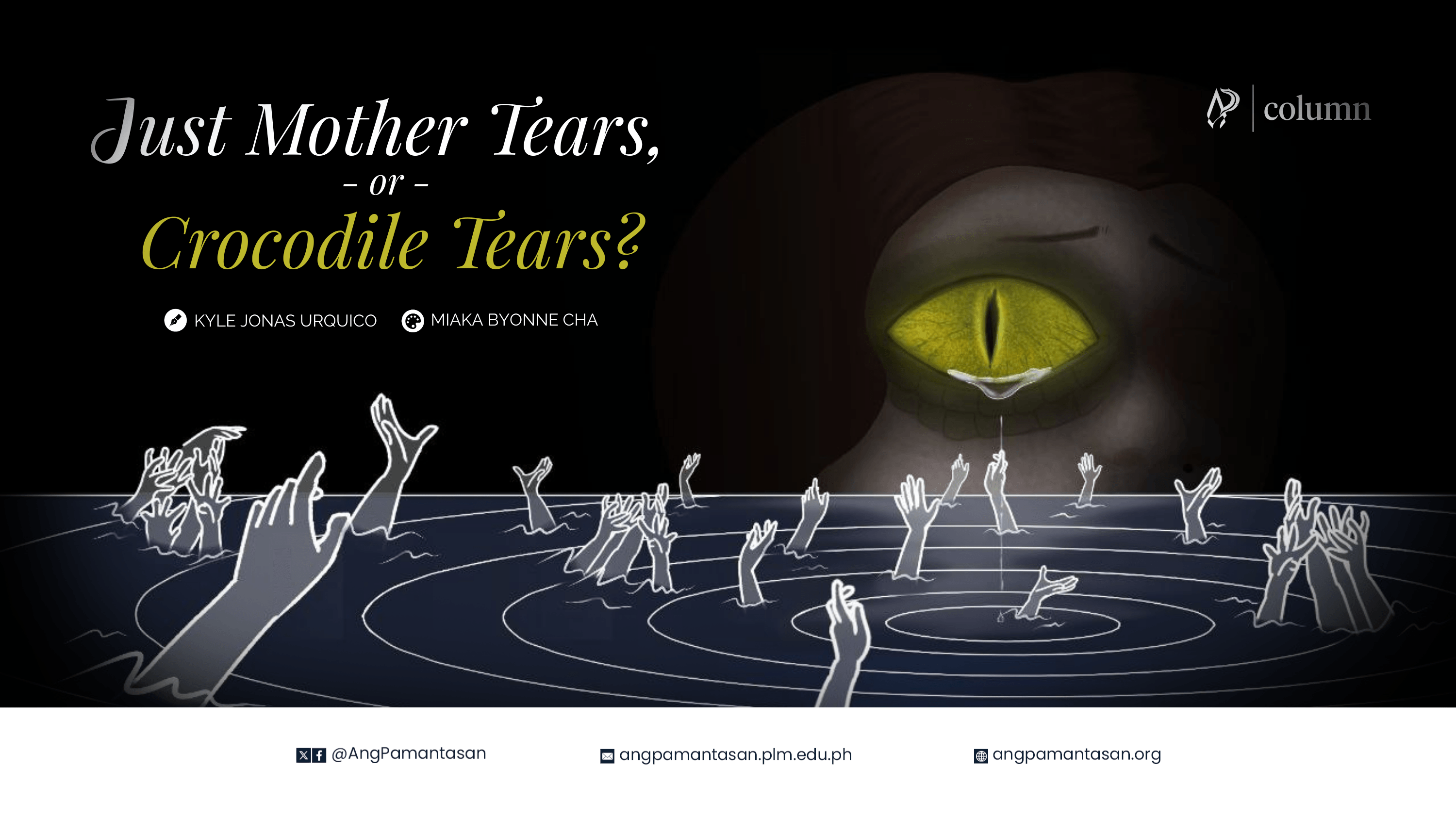 M095 010526 - Just mother tears, or crocodile tears