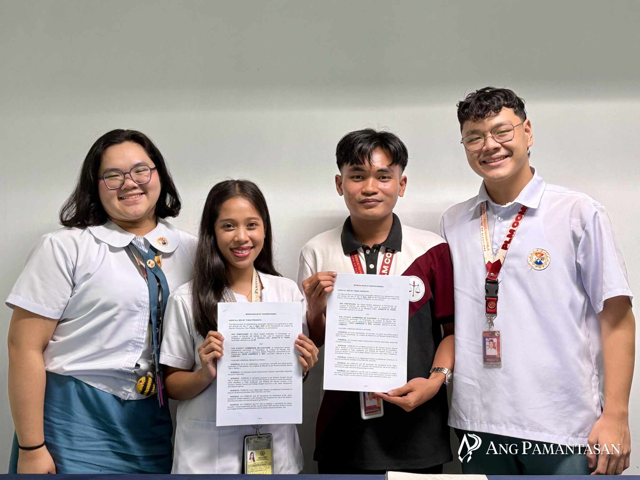 Towards clean, transparent, and fair elections: PLM COMELEC, AP ink MOU